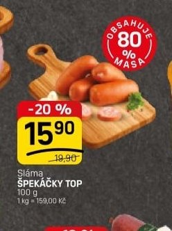 Sláma ŠPEKÁČKY TOP
