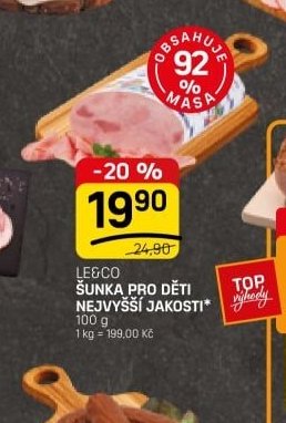 LE&CO ŠUNKA PRO DĚTI NEJVYŠŠÍ JAKOSTI