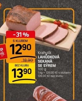 Krahulík LAHŮDKOVÁ SEKANÁ SE SÝREM