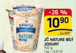 Bílý jogurt Nature jihočeský Madeta