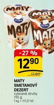 Dezert Olmíci Maty Olma