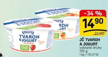 Dezert tvaroh s jogurtem jihočeský Madeta