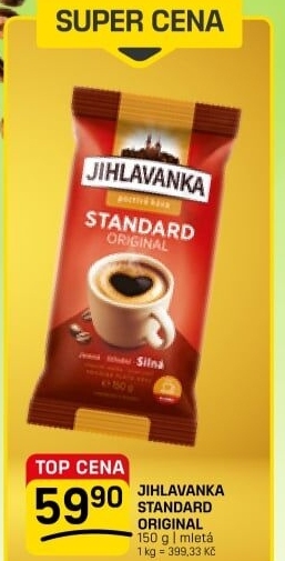 Mletá káva Standard Jihlavanka