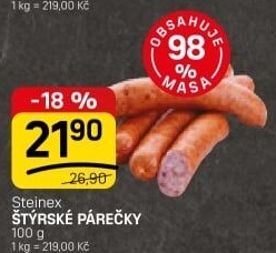 Párečky štýrské Steinex