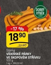 Párky vídeňské Sláma