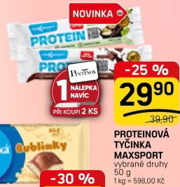 Proteinová tyčinka Maxsport
