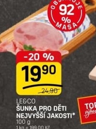 Šunka dětská nejvyšší jakosti LE&amp
