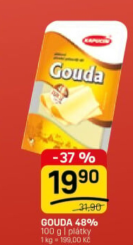 Sýr Gouda 48% Kapucín