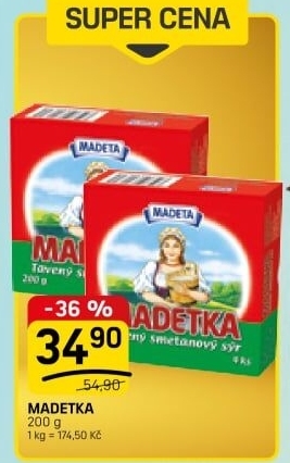 Sýr tavený smetanový Madetka