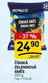 Zeleninová čínská směs mražená Nowaco