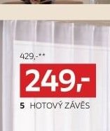 Hotový závěs