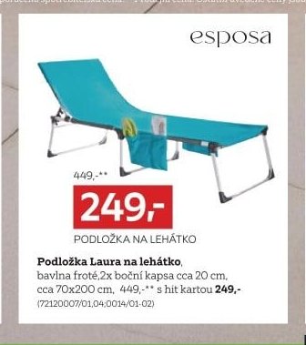 Podložka na lehátko