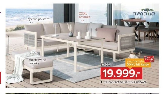 Terasová sedací souprava