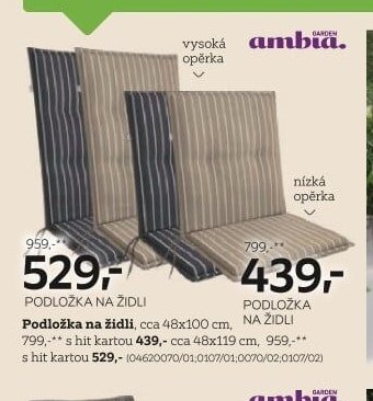 Podložka na židli