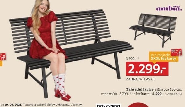 Zahradní lavice