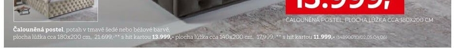ČALOUNĚNÁ POSTEL
