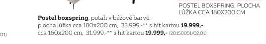 POSTEL BOXSPRING