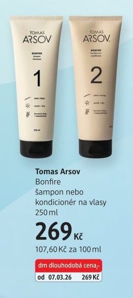 Tomas Arsov Bonfire šampon nebo kondicionér na vlasy