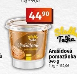 Arašídová pomazánka Sladká tečka