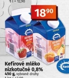 Kefírové mléko ochucené Ranko