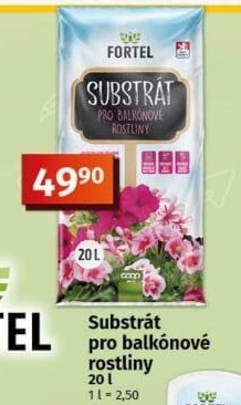 Substrát pro balkonové rostliny Fortel
