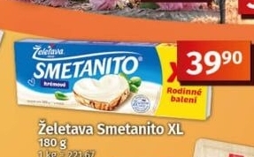 Sýr tavený Smetanito Želetava