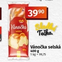 Vánočka selská Sladká tečka