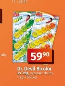 WC blok Bicolor Dr. Devil