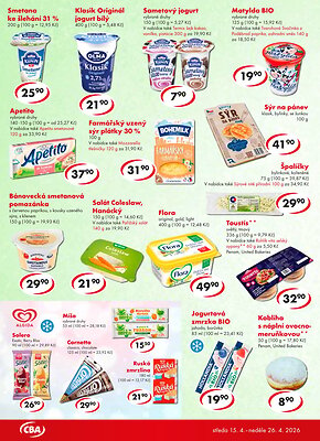 akční leták CBA 15.4.2026-26.4.2026