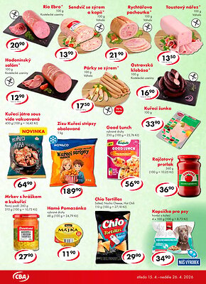 akční leták CBA 15.4.2026-26.4.2026