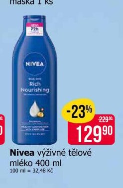 Nivea výživné tělové mléko 400 ml