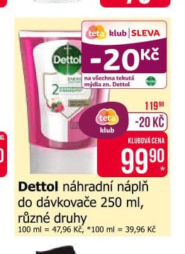 Dettol náhradní náplň do dávkovače 250 ml