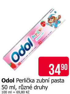 Pasta na zuby dětská Perlička Odol
