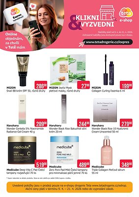 akční leták Teta drogerie 9.4.2026-21.4.2026