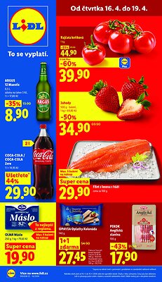 akční leták Lidl 16.4.2026-19.4.2026