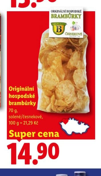 Originální hospodské brambůrky