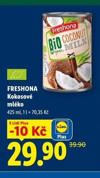 FRESHONA Kokosové mléko - Lidl akcniletaky.com