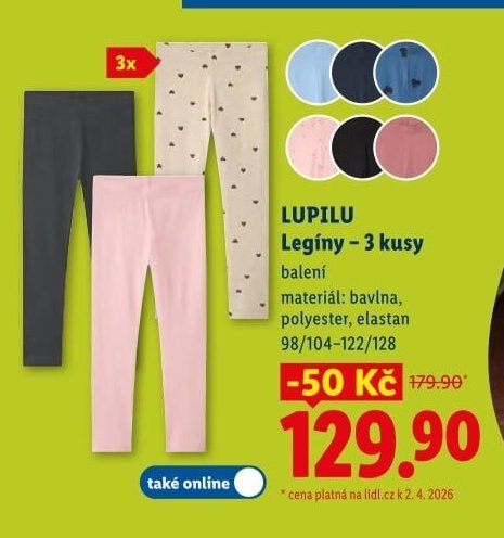 LUPILU Legíny – 3 kusy