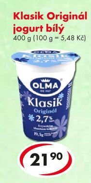Klasik Originál jogurt bílý