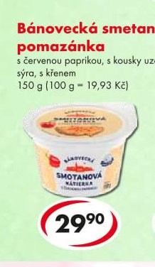Bánovecká smetanová pomazánka