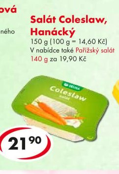 Salát Coleslaw, Hanácký
