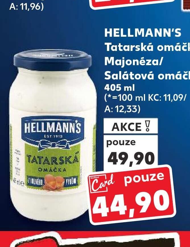 Hellmann's Tatarská omáčka/Majonéza