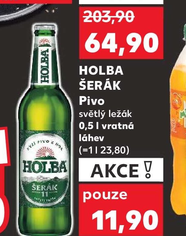 Holba Šerák Pivo