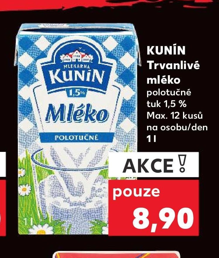 Kunín Trvanlivé mléko