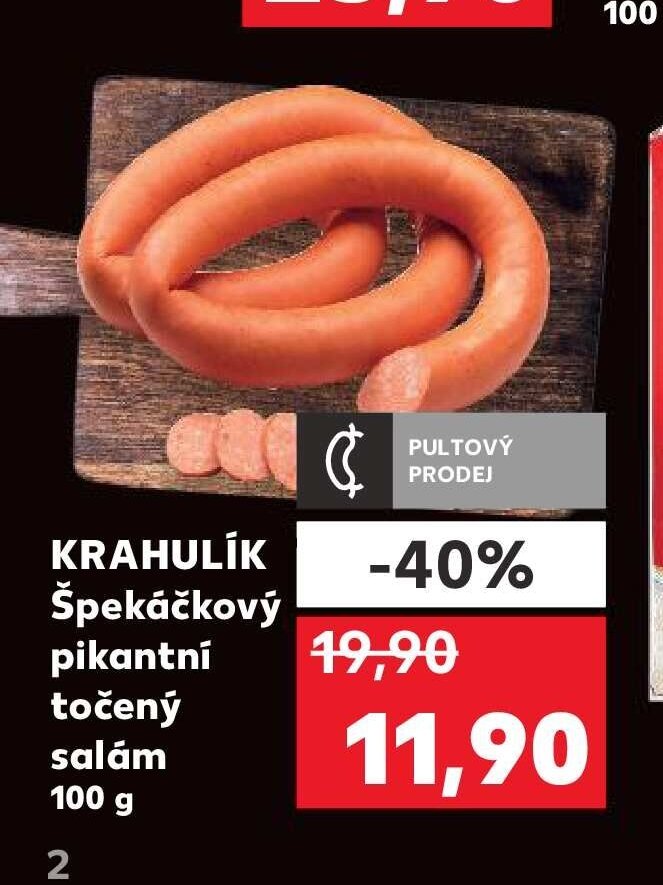 Krahulík Špekáčkový pikantní točený salám