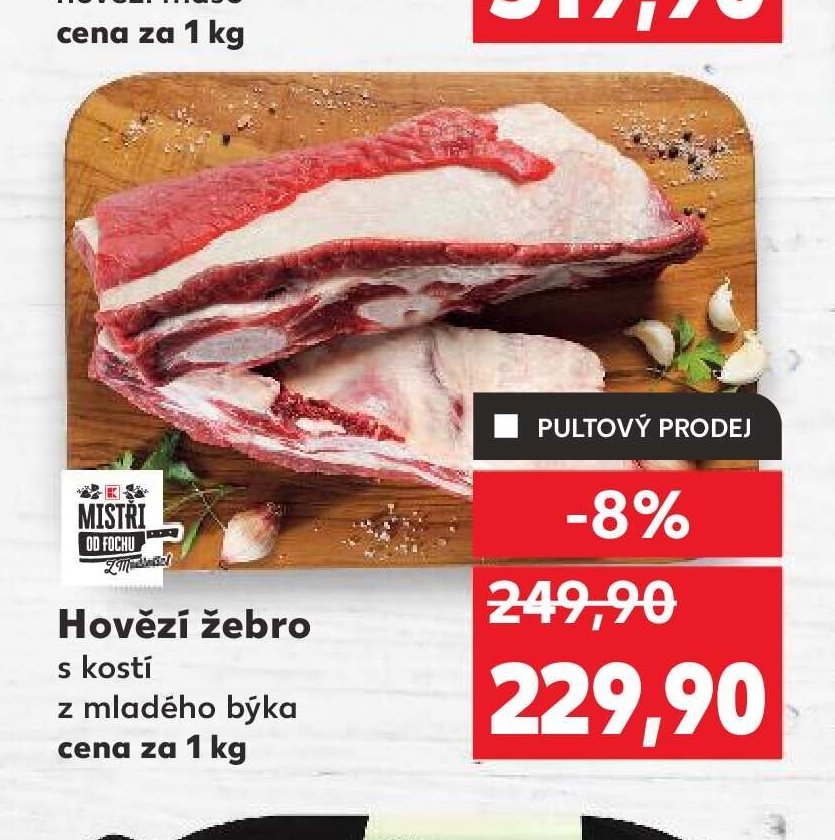 Hovězí žebro s kostí