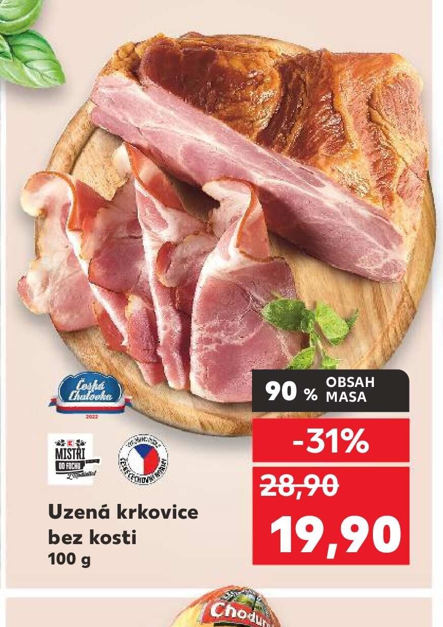 Uzená krkovice bez kosti