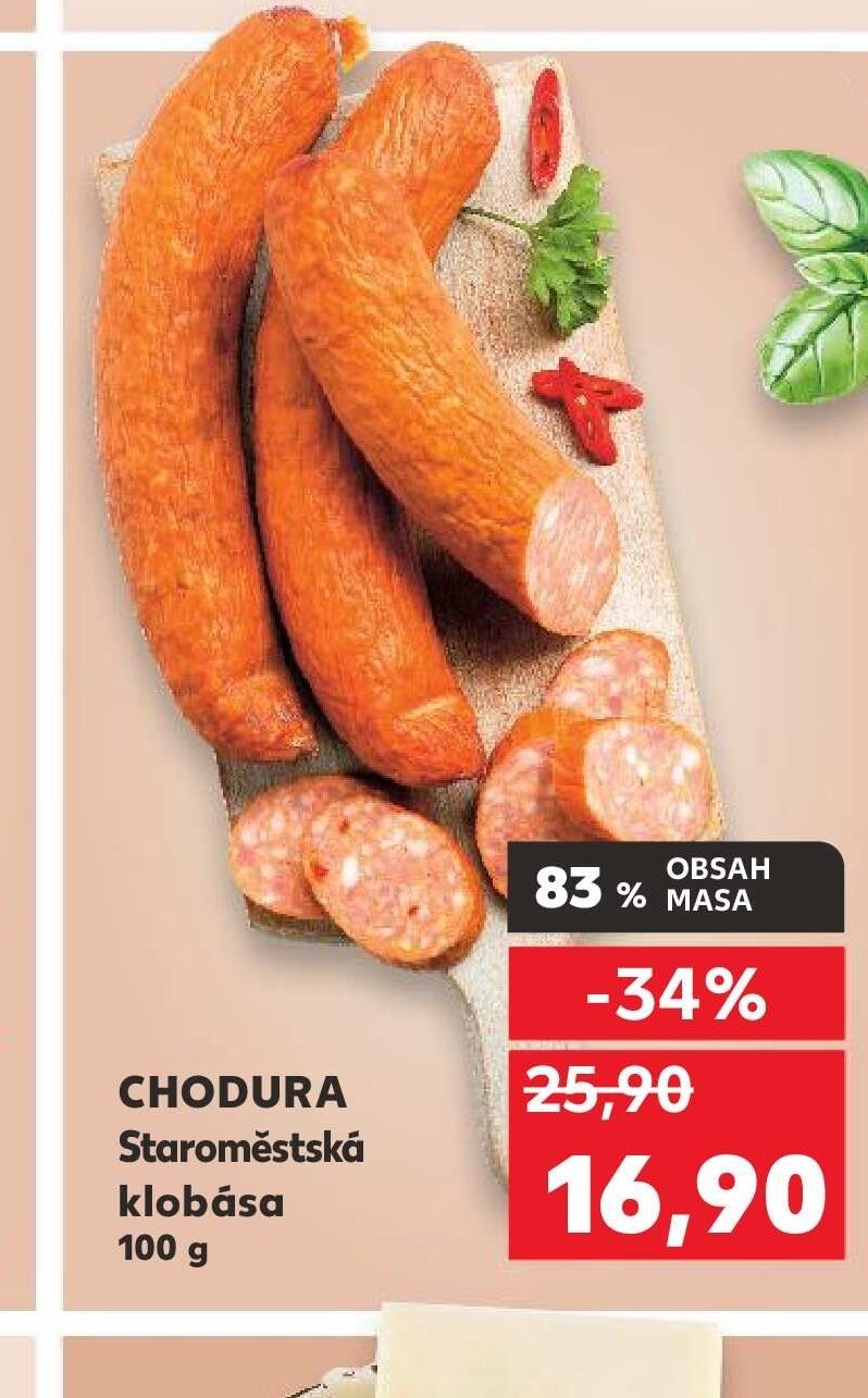 CHODURA Staroměstská klobása