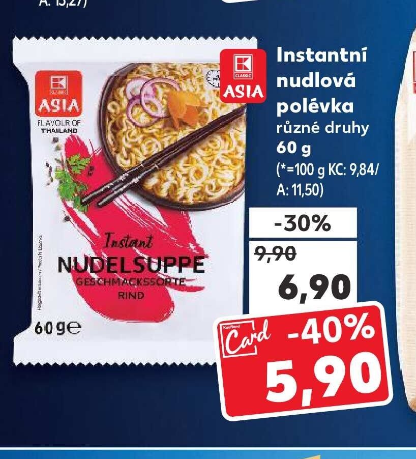 Asia instantní nudlová polévka