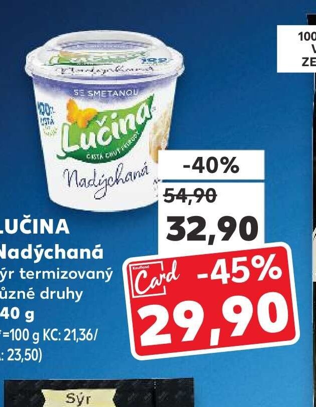 LUČINA Nadýchaná sýr termizovaný